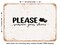 DECORATIVE METAL SIGN - Please Remove Your Shoes - Vintage Rusty Look
